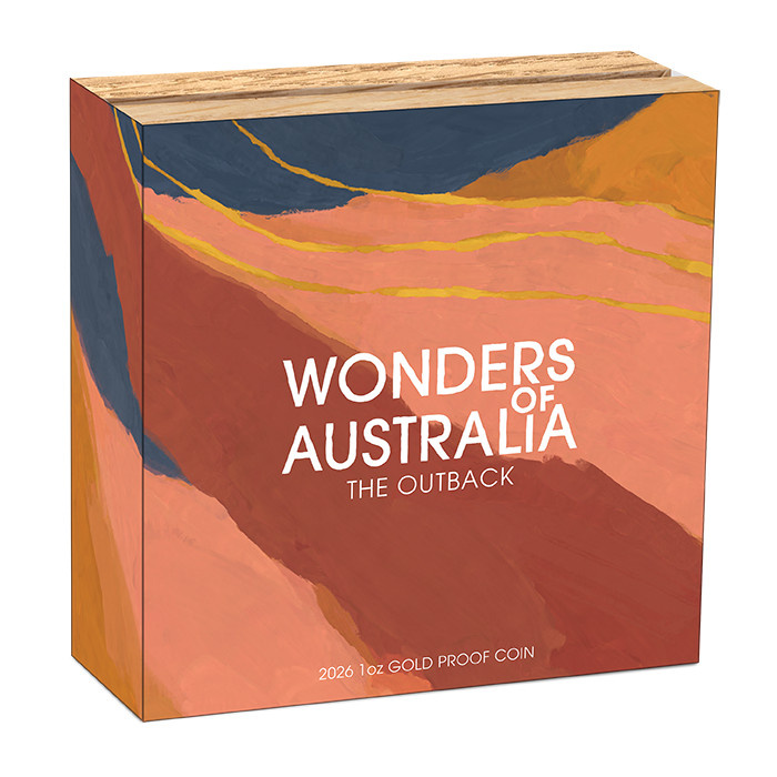Moneta d’oro Wonders of Australia: The Outback 1 oncia d’oro 2026 Proof