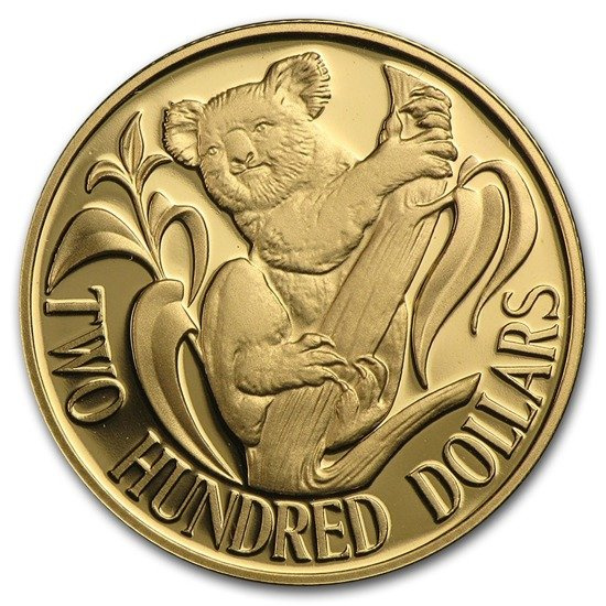 Koala 10 g d'oro 1986 Proof