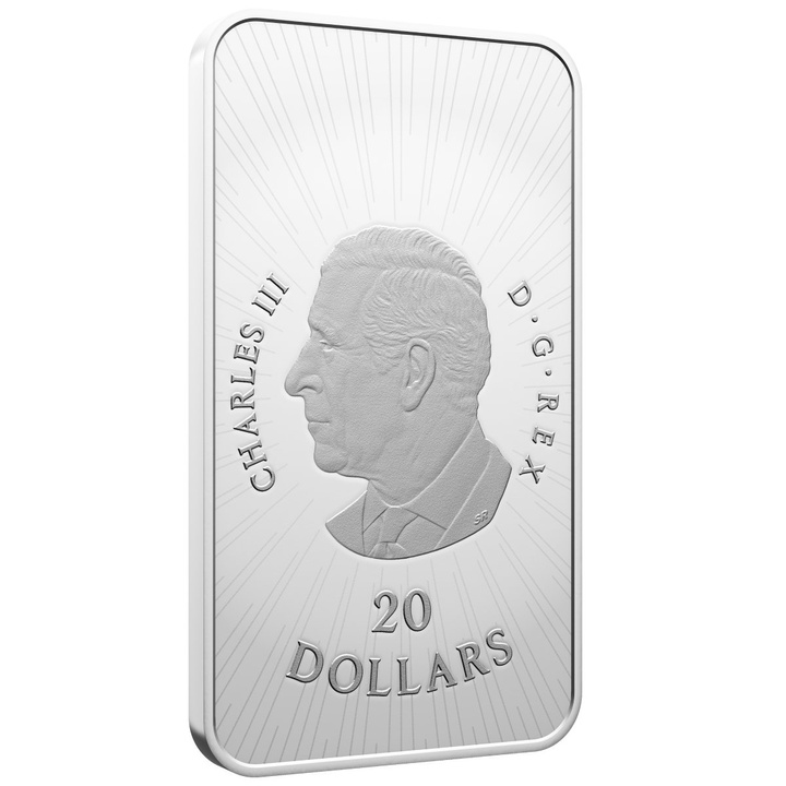 Lingou-monedă din argint Canada CN Tower a 50-a aniversare 20 $ argint 2026 Proof