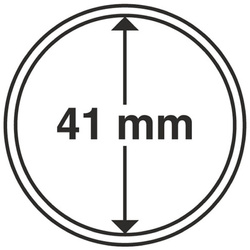 Leuchtturm - Capsulă din plastic pentru monedă 41 mm 100 bucăți