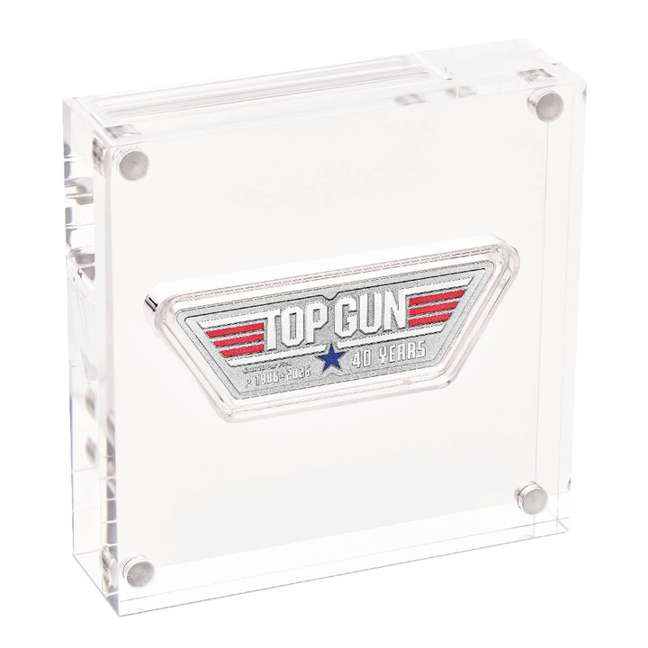 40 Years of Top Gun colorisée 1 oz argent 2026 Shaped Coin