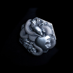 Original Sin 2 onces d'argent 2023 Empilable Haut relief Antique