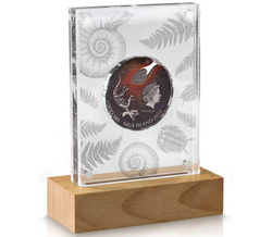 Niue: Impact Moments - Meteorite colorato 2 once d'argento 2021 Alto rilievo Finitura antica