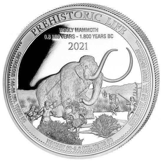 Congo: Prehistoric Life - Mamut 1 uncja Srebra 2021