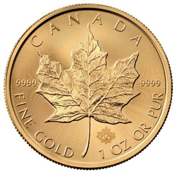 Feuille d'érable canadienne 1 once d'or 2015 dans un certipack