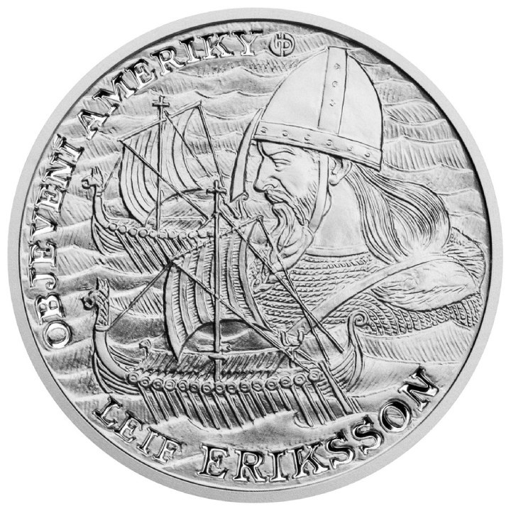 Niue: Scoperta dell'America - Leif Eriksson $2 Argento 2022 Proof