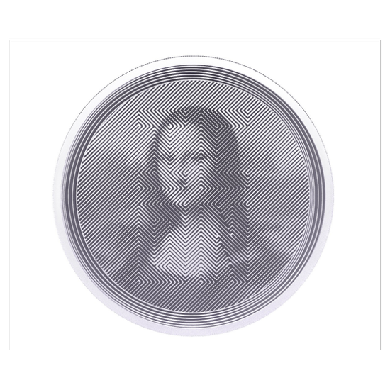 Tokelau: Icon Mona Lisa 1 uncja Srebra 2021 Prooflike