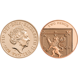 Set di 14 monete d'argento Gran Bretagna 2018 Proof