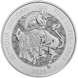 The Royal Tudor Beasts: The Seymour Unicorn 10 uncji Srebra 2024