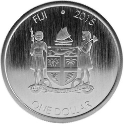 Fidji : Iguane 1 once d'argent 2015 Prooflike