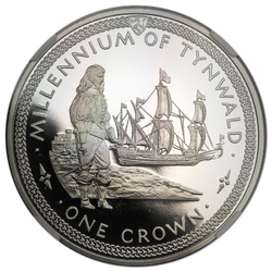 Isle of Man: Zestaw 5 monet Millennium of Tynwald Srebro 1979 Proof