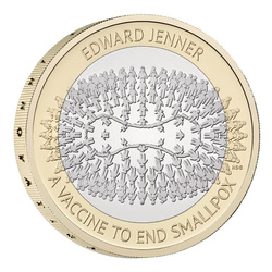 Edward Jenner £2 Miedzionikiel 2023 