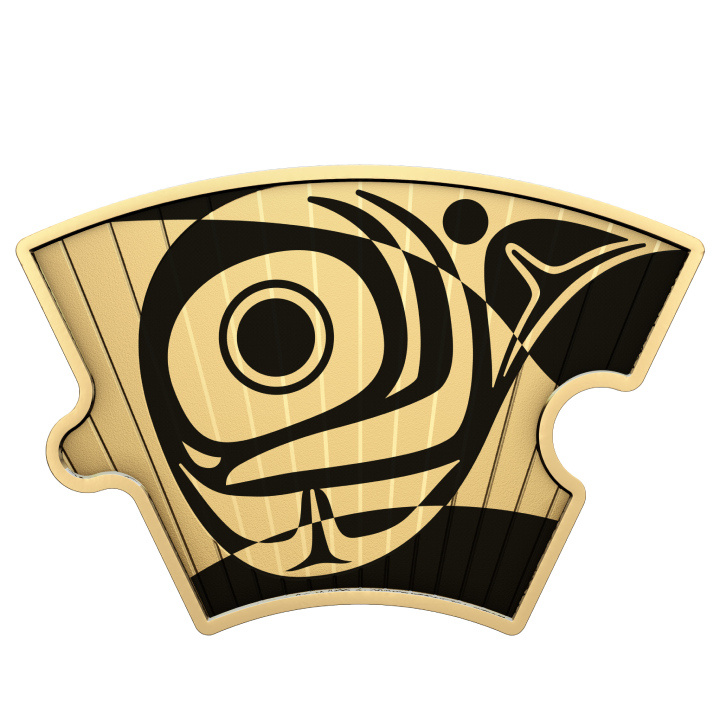 Set Canada: Il cerchio celeste colorato, placcato in oro 8 monete puzzle in argento 2023 Proof