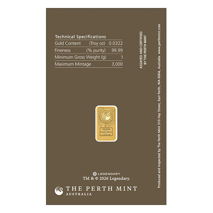 Lingou de aur The Perth Mint Dune colorat 1 g 2026