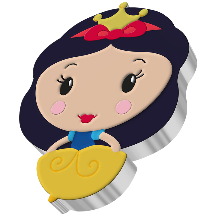 Niue: Disney - Snow White Chibi Coin kolorowany 1 uncja Srebra 2021 Proof