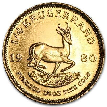 Krugerrand 1/4 oz Gold 1980