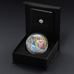 Niue: Gabriel Coloured/Gold Plated 2 oz Silver 2025 Antiqued Coin