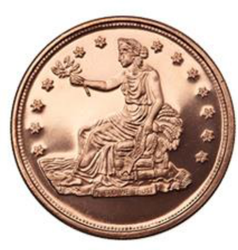 Trade Dollar 1 onza Cobre