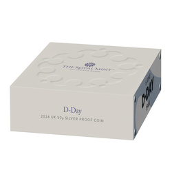 D-Day 50p Srebro 2024 Proof 