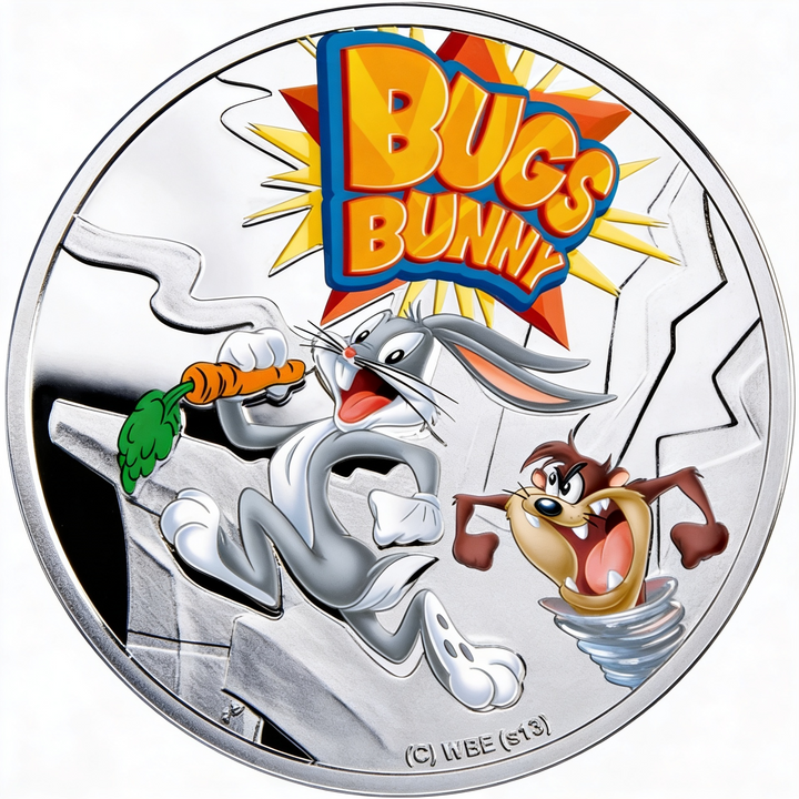 Silbermünze Cartoon Characters: Bugs Bunny 1 Dollar Silber 2013