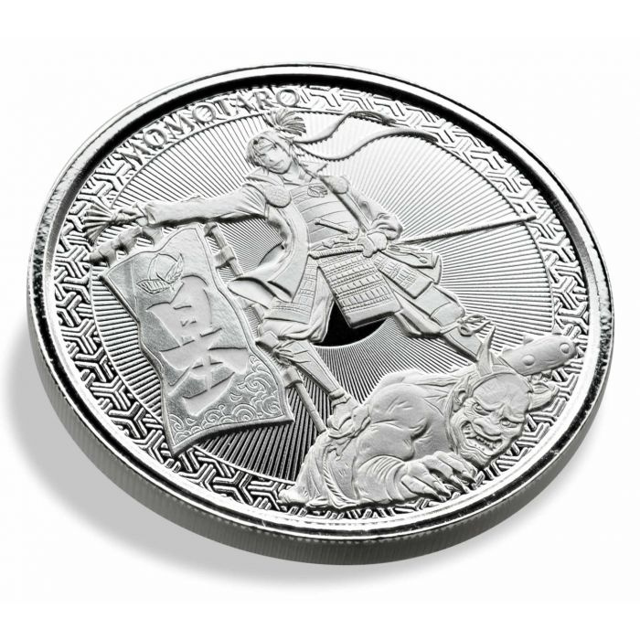 Samoa: Legends of Japan Series - Momotaro and the Demon Subdued in Anime Style 1 oz Silver 2020 Prooflike