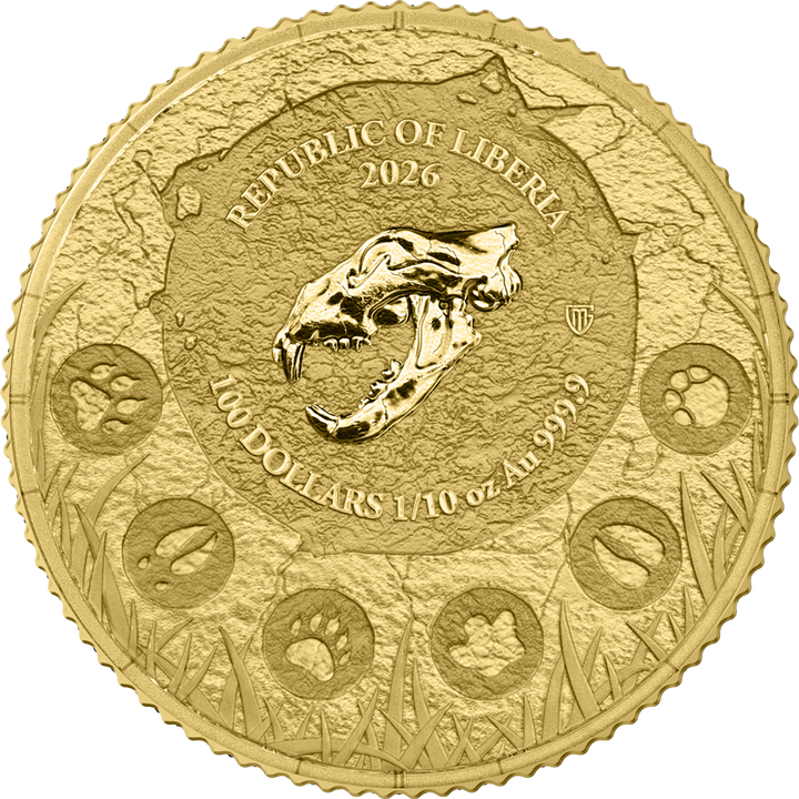 Germania Mint: Megafauna - Lew Jaskiniowy 1/10 uncji Złota 2026