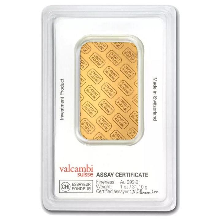 Credit Suisse Lingotto 1 oz oro