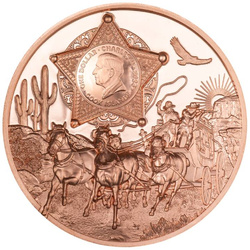 Cook Islands: Legends - Wild West 50 gram Copper 2024 Prooflike Ultra High Relief Coin