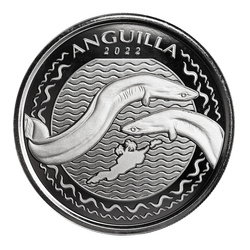 Anguila: Murena 20 x 1 oz Plata 2022 (Tuba de 20 piezas)