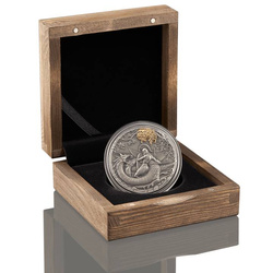 Niue: Myths of Love - Jason and the Argonauts gold plated $5 Plata 2022 High Relief Antiqued Coin