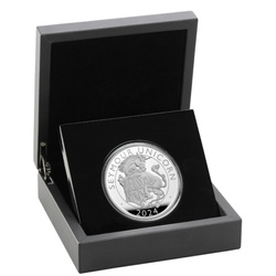 The Royal Tudor Beasts: El Unicornio de Seymour 5 onzas Plata 2024 Proof