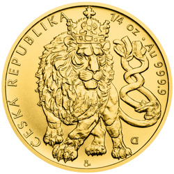 Moneda de oro Niue: Czech Lion 1/4 onza Oro 2026