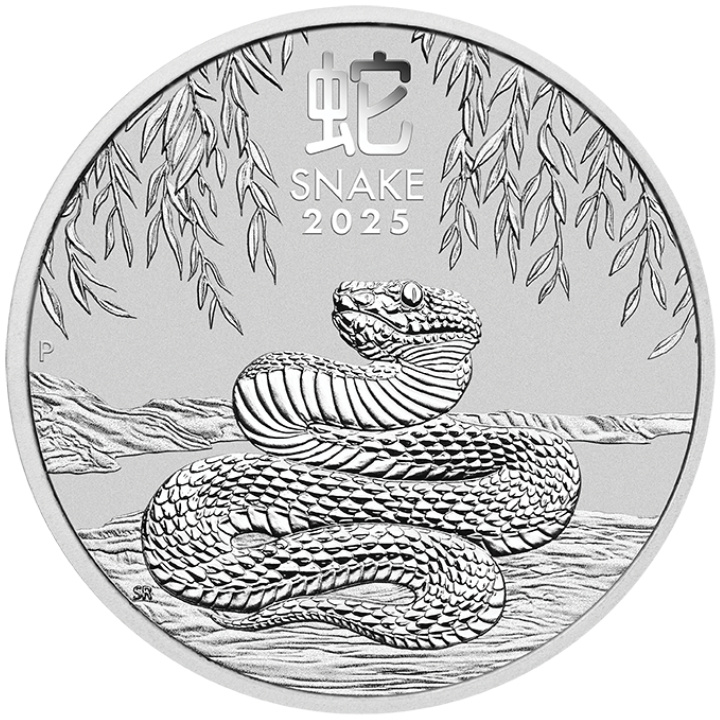 Perth Mint: Lunar III - Anno del Serpente 5 once d'argento 2025