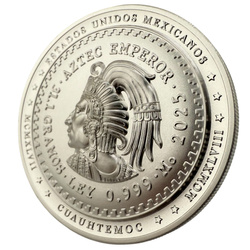 Niue: Aztec Emperor Cuauhtémoc Tribute 1 uncja Srebra 2025
