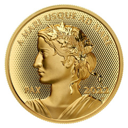 Canada: Peace Dollar 1 oncia d'oro 2022 Proof Ultra High Relief Coin