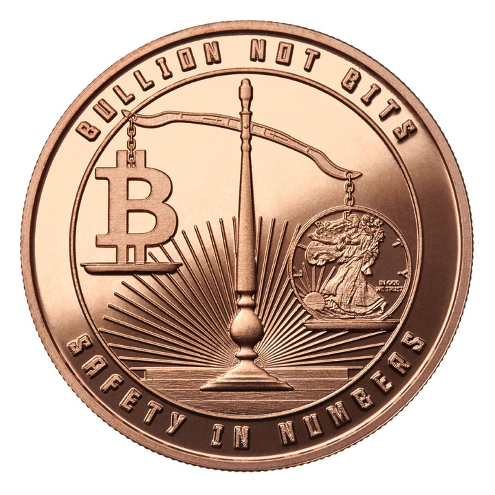 Safety in Numbers: Bullion Not Bits 1 uncja Miedzi