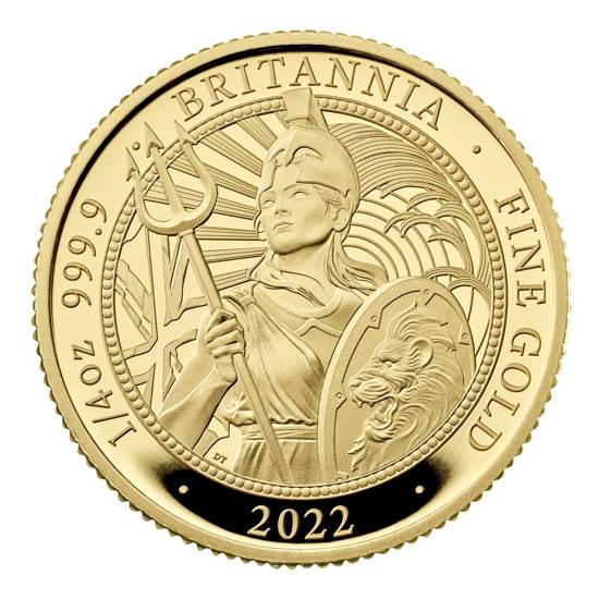 Britannia 1/4 unce zlata 2022 Proof