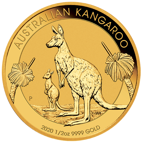 Australian Kangaroo 1/2 oz Gold 2020
