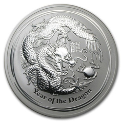 Lunar II: Rok Smoka 10 uncji Srebra 2012