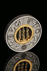 Tuvalu: Tic-Tac-Toe 2 oz Silber 2022 Antiqued Insert Macro Mood