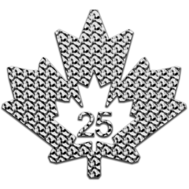 Foglia d'acero canadese 1 oncia di platino 2025