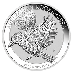 Kookaburra 1 uncia ezüst 2018 300 darabos csomag