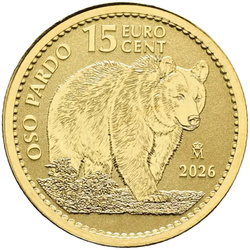 Złota Moneta Niedźwiedź Brunatny 1/10 uncji Złota 2026