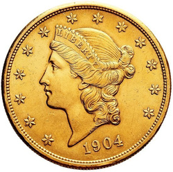 Saint-Gaudens Gold Double Eagle 20 dollars différentes années