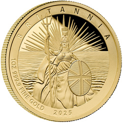 Zestaw 6 monet Premium Britannia Złoto 2025 Proof