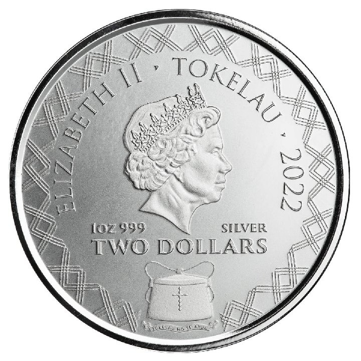 Tokelau: Komodo Dragon 1 oz Silber 2022