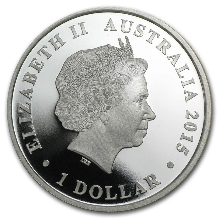 Kookaburra 1 oz Silver 2015 PROOF (WORLD MONEY FAIR)