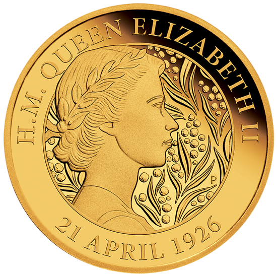 95e anniversaire de la reine Elizabeth II 1/4 once d'or 2021 Proof