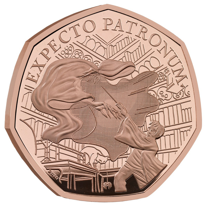 Harry Potter: The Patronus 50p Gold 2025 Proof
