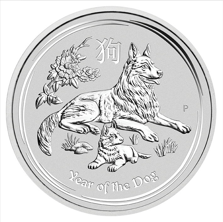 Lunar II: Rok Psa 1000 gramów Srebra 2018